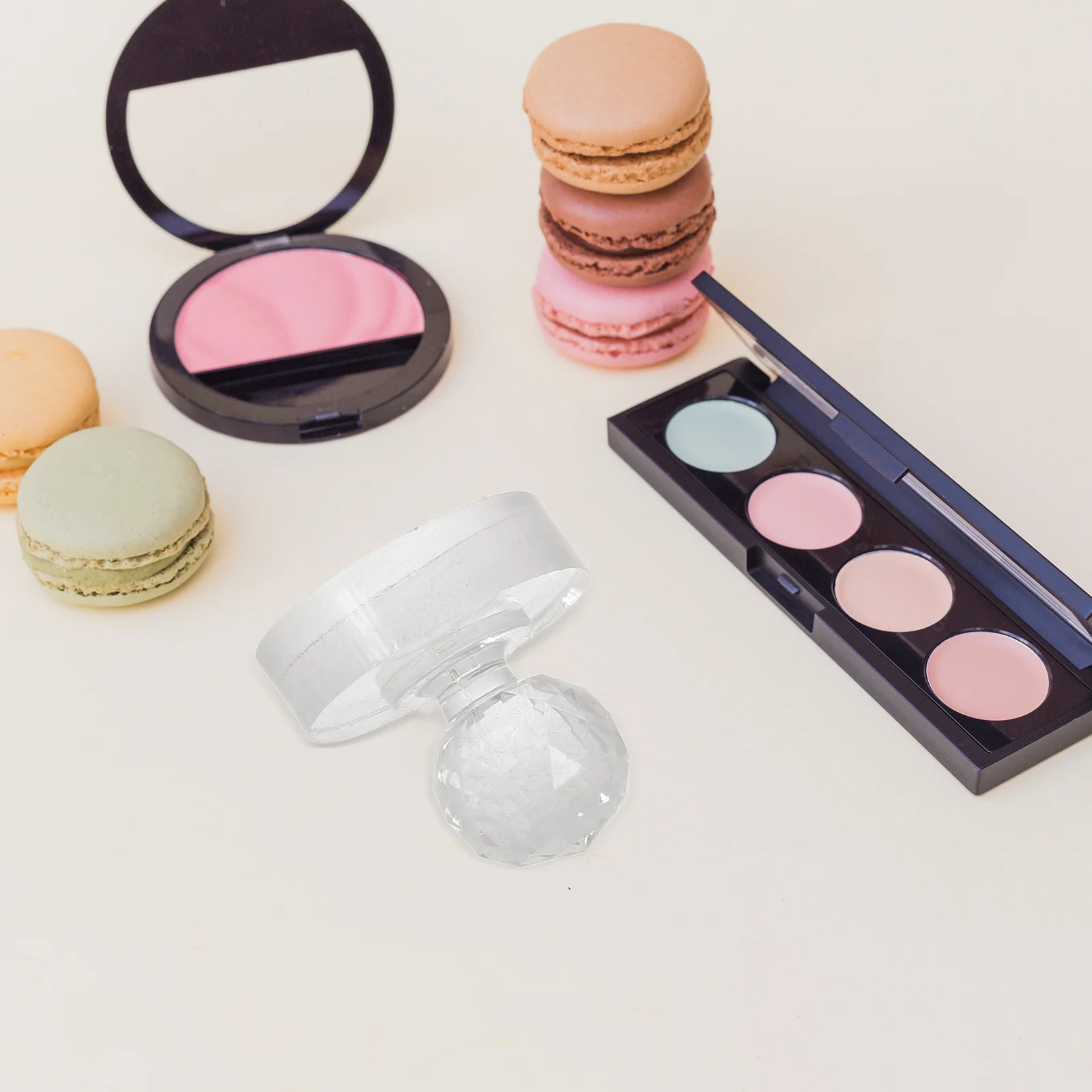 Moule à pression en acrylique pour fard à paupières, tampon de Blush, bricolage, tampon de réparation, outil de maquillage, accessoire de joint d'ombre à paupières, 3 pièces