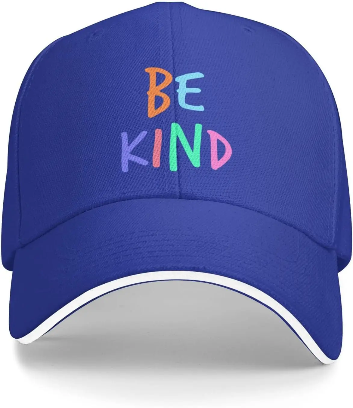 

Бейсболка из полиэстера с рисунком Be Kind, повседневная бейсболка Snapback для взрослых, мужчин и женщин, летняя регулируемая шляпа