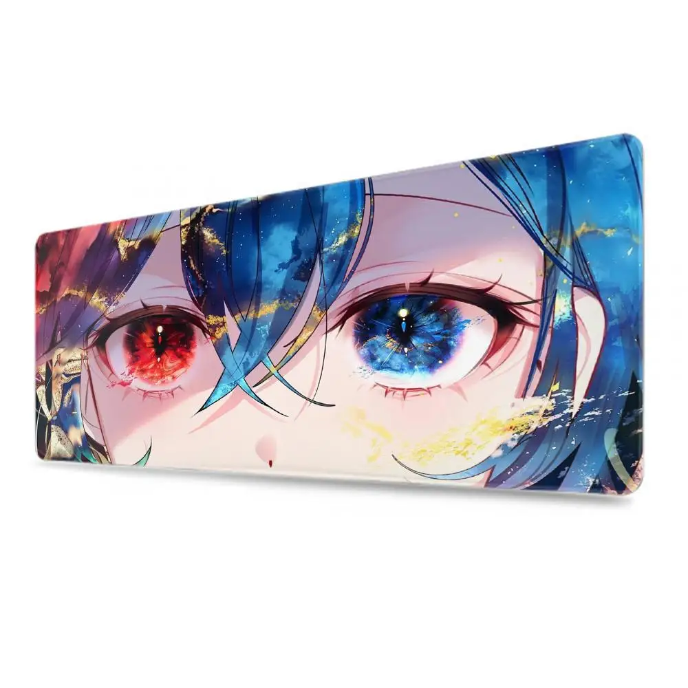 Crystal Eye Large HD Mouse Pad Computer Anime Girl Gamer Keyboard Mousepad Laptop Gaming Accessories Beautiful Desk Mat Carpet