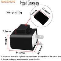 Motorcycle LED Flasher Relay Adjustable Frequency Square Flashing Flasher Motorcycle Led Lights Turn Signal Indicator 12V Flash 5