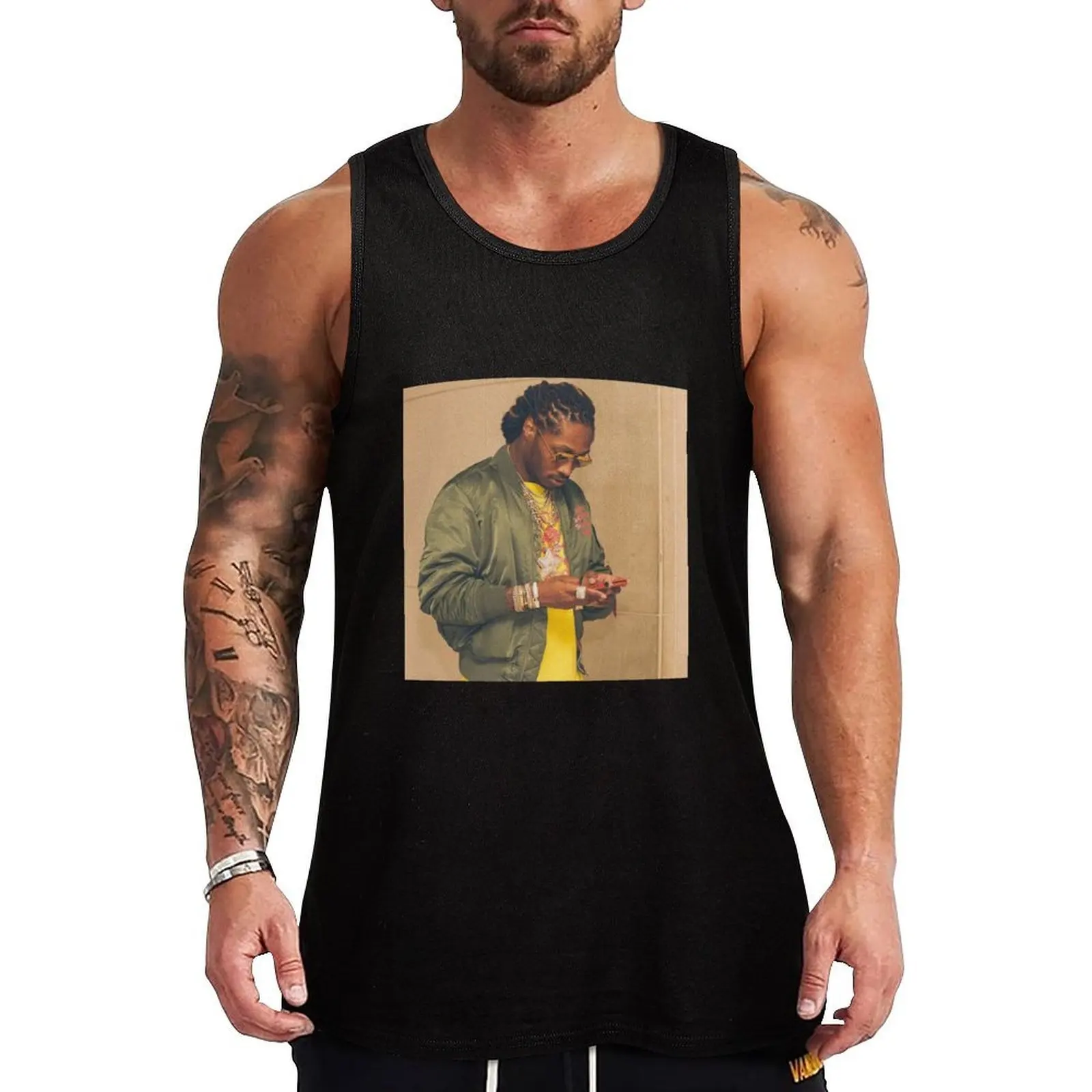 

Future Texting Tank Top sleeveless cool things gym wear men