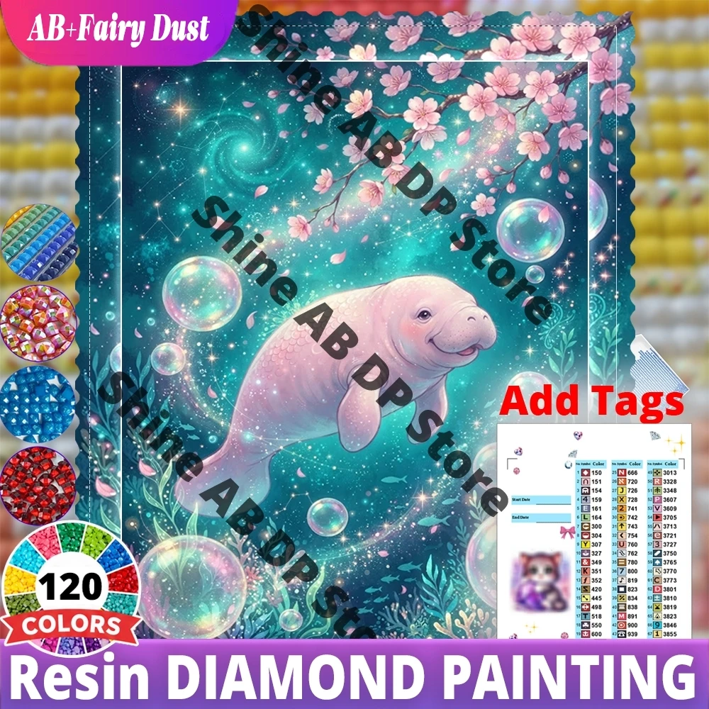 Resin Art Ocean - 120 color Resin DIY Diamond Mosaic