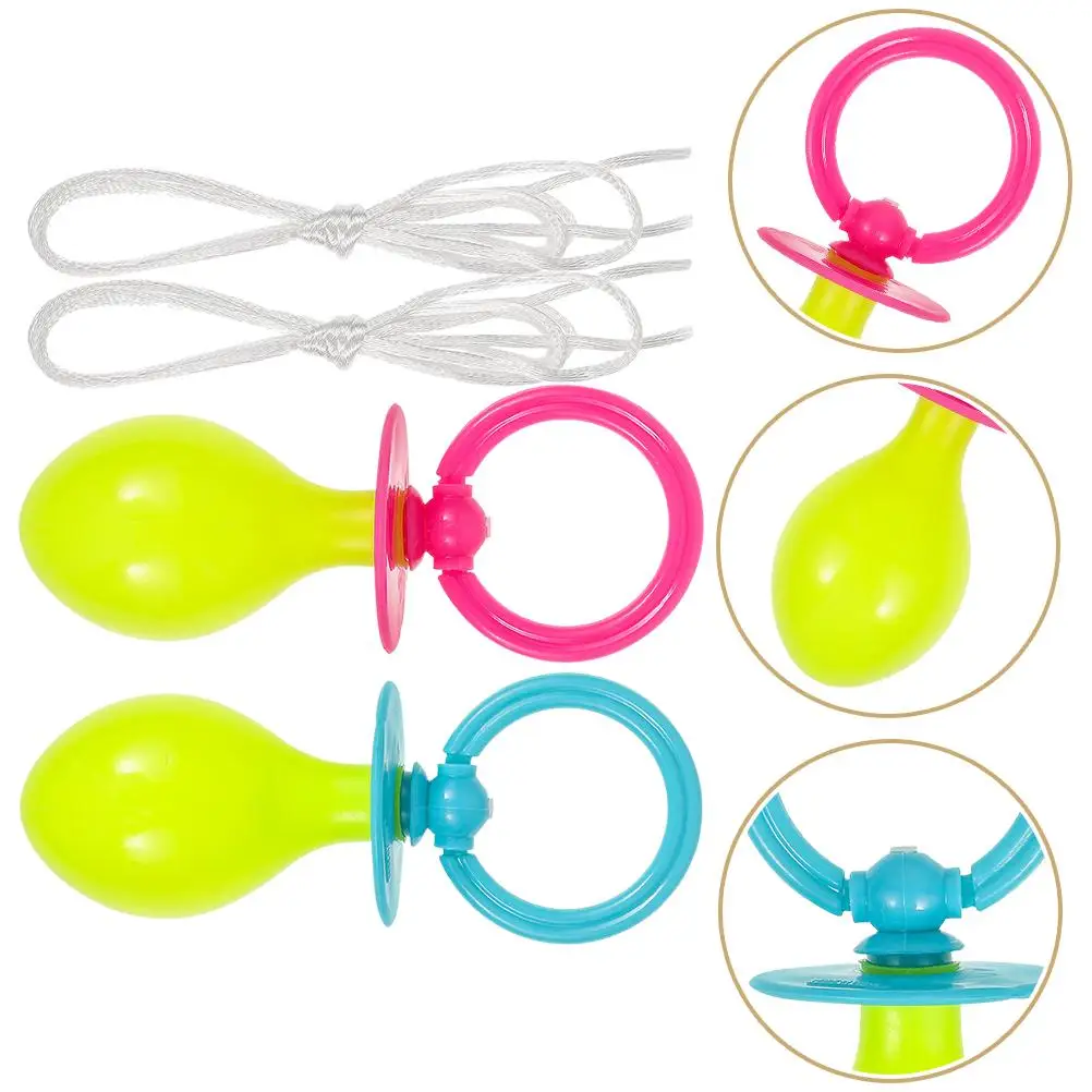 2 Pcs Large Fake Pacifier Cosplay Accessory Adult Baby Costume Size Prop Bottle Decorate