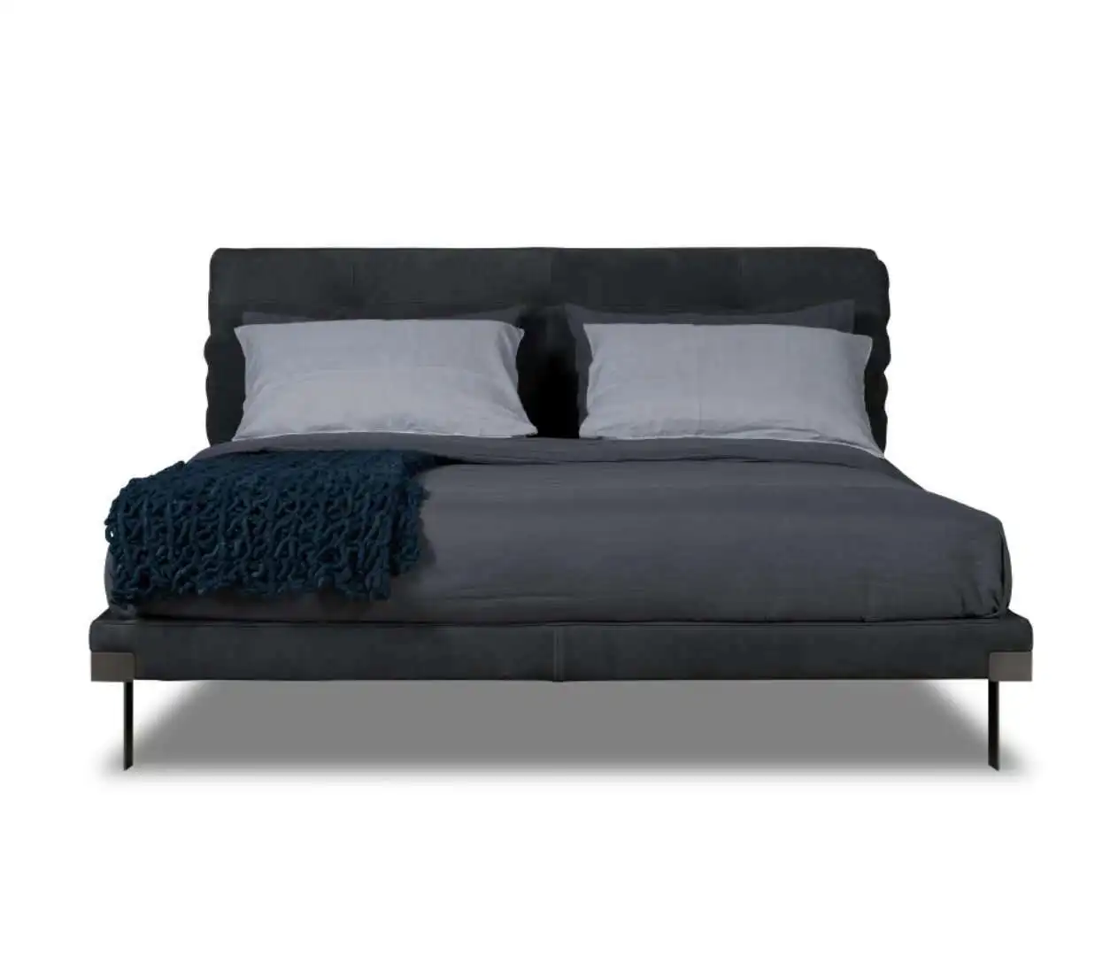 

Italian minimalist fairy bed, high-end designer leather double bed, simple and modern