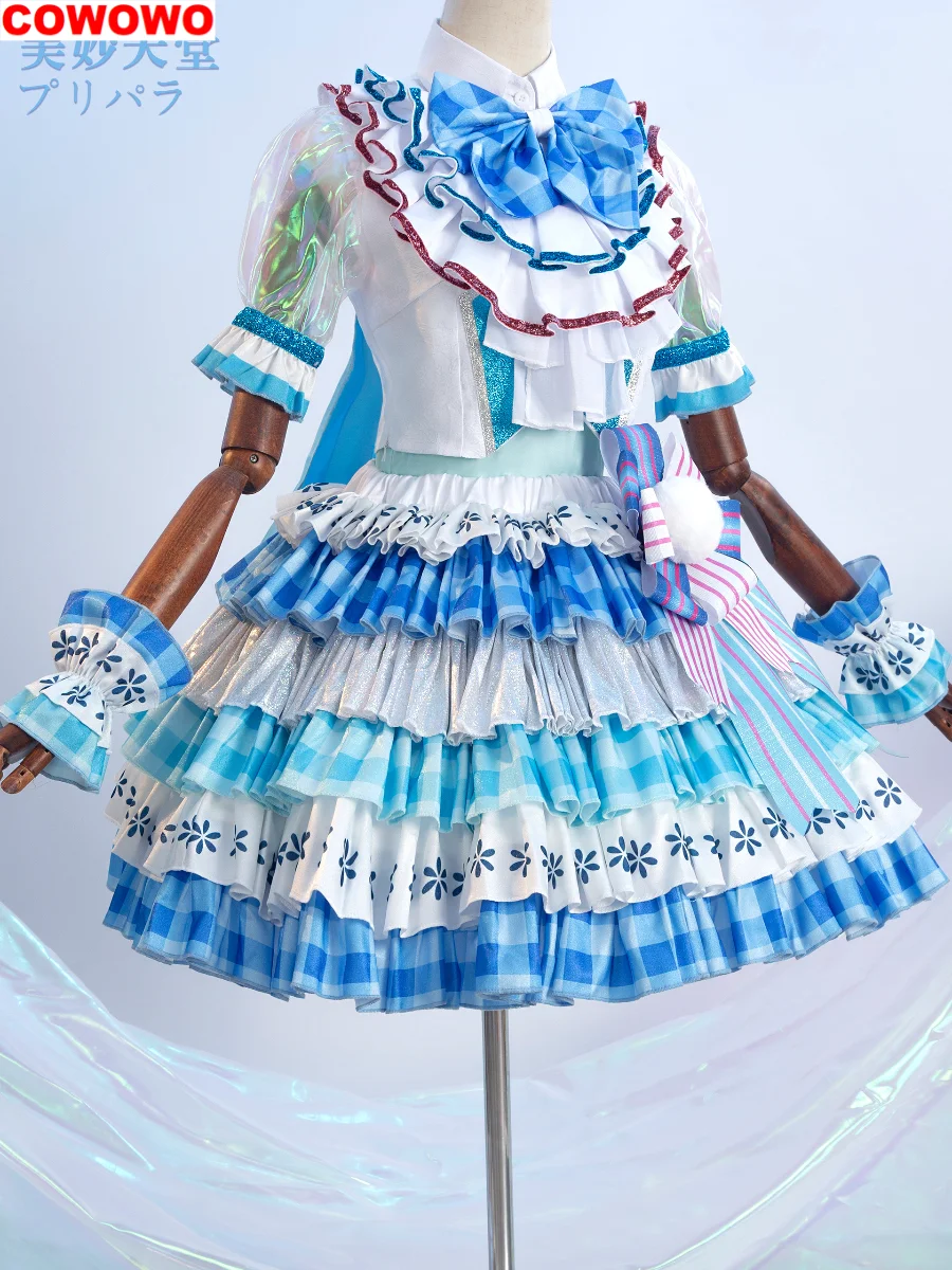 Pripara Manaka Laala Blue And White Dress Women Cosplay Costume Cos Game Anime Party Uniform Hallowen Play Role Clothes Clothing