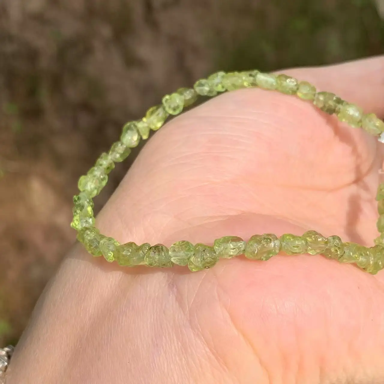 Natural Peridot Bracelet For Woman Olivine Crystal Bracelet Jewelry Green Stones Wholesale Healing Energy Gift Lucky