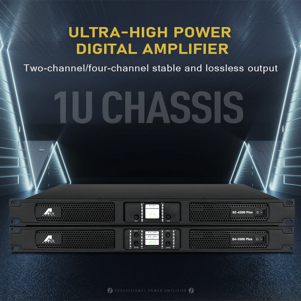 D4-3500 Professional Sound Amplifier 14000W Digital Power Amplifier Class D for Audio Equipment/Amplifiers/Speaker Music Systems
