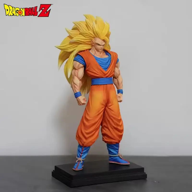 

В наличии JT Dragon Ball Аниме Фигурка Сон Гоку Фигурка Ssj3 Goku Фигурка Супер Сайян 3 Гоку Фигурки Статуя из ПВХ Модель Подарочные Игрушки