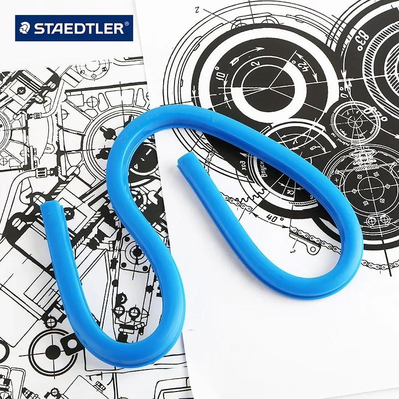 Staedtler 971 مسطرة منحنية مرنة صياغة المريخ رسم الأفعى أداة ميكانيكية اعوج البلاستيك اللوازم المكتبية المدرسية