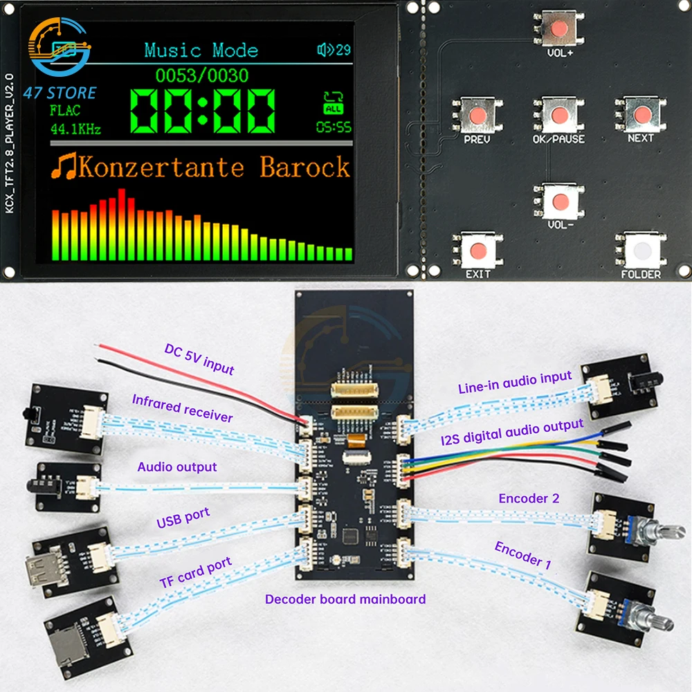 2.8 Inch Tft Audio …