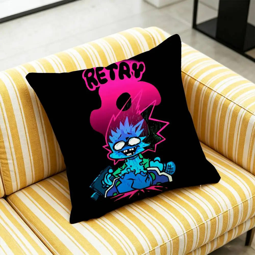 For Friday Night Funkin Pico Throw Pillow Case Cover Custom Decorative Pillowcase Cushion Decor Sofa Gift
