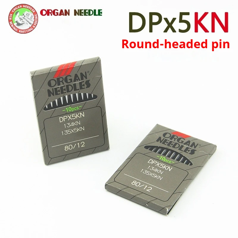 إبر الجهاز DPX5KN لآلة الخياطة ذات الغرز المتشابكة الصناعية DP * 5 135X5 إبرة حياكة رفيعة مع نقطة كروية 100 قطعة إبرة = 1 صندوق #4