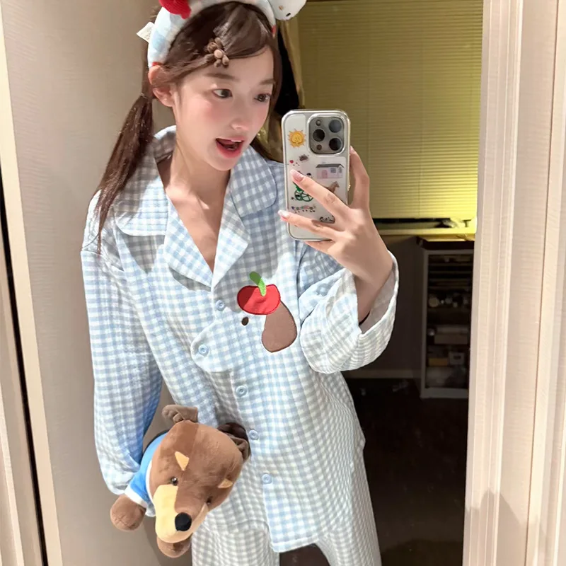 

Pjs Set Women's Pajama Set Women's Warm Winter Pajamas Fashionable Home Clothes, Pajamas Cute and Soft Pajama Set Air Cotton