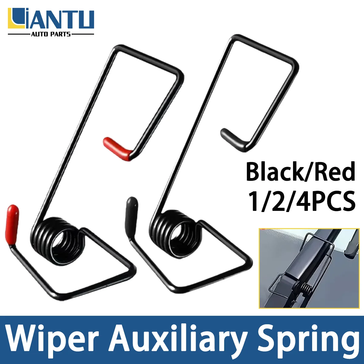 1/2/4PCS  Universal Wiper Auxiliary Booster Spring  Booster Cars Trucks Replaceable Parts Auto Rubber Wiperfor Accessories