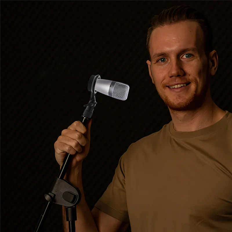 Microphone Shock Mount Bracket Mic Clip Metal Use Flexible Simple Angle Adjustment Suitable