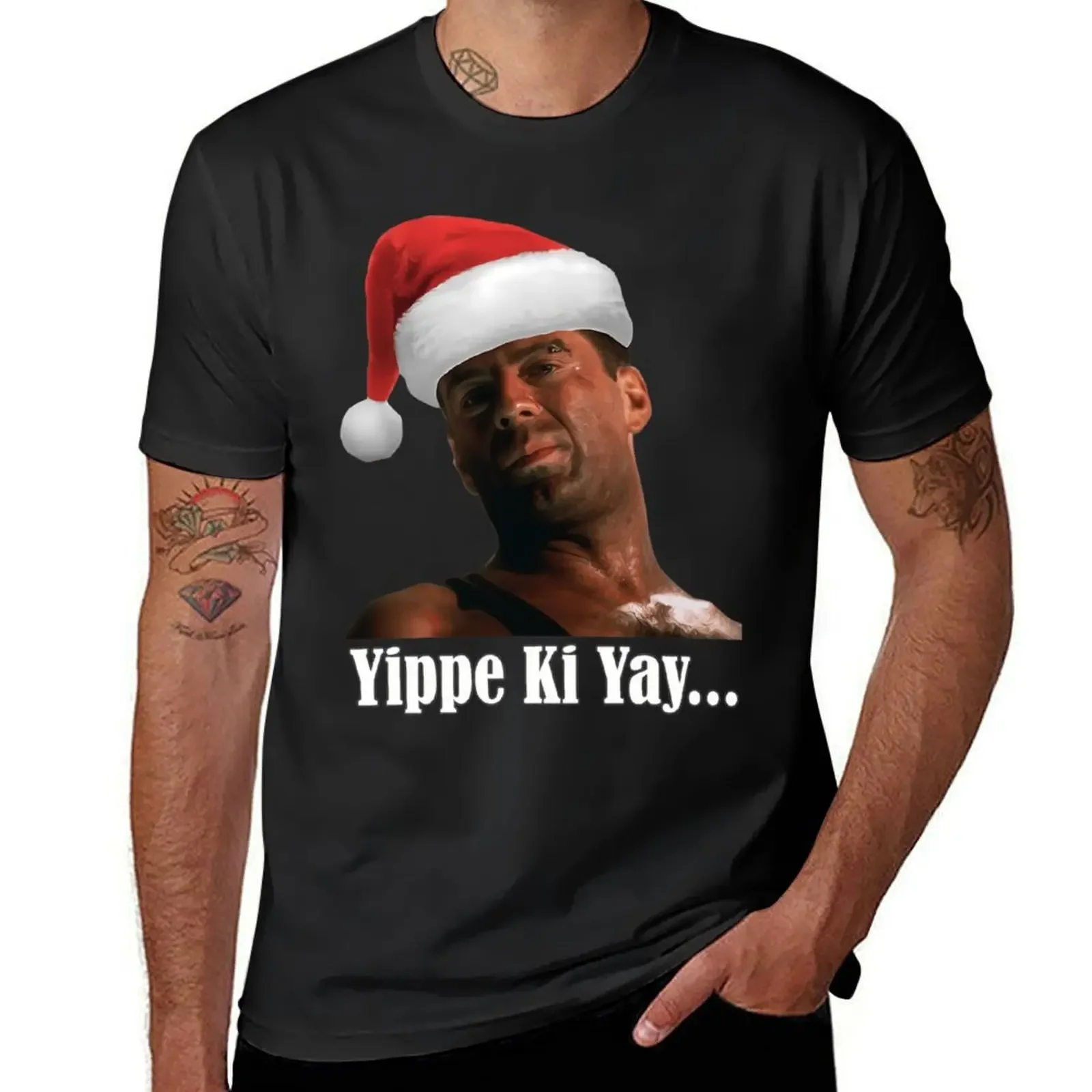 Santa Hat Yippe T-Shirt shirts graphic new edition customs men t shirt