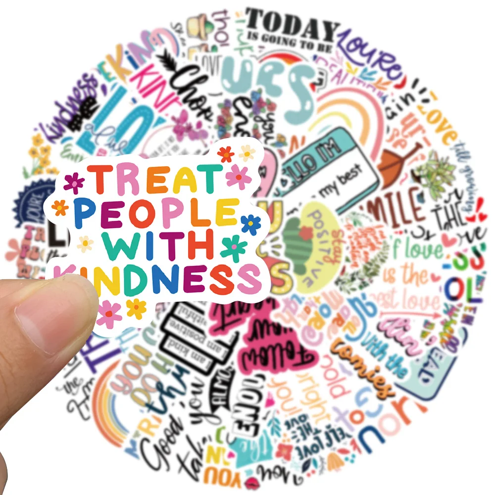 52PCS Inspirational Quote Stickers Vision Board Motivational Sticker DIY for Adults Teens Students Teachers Aesthetic Decals