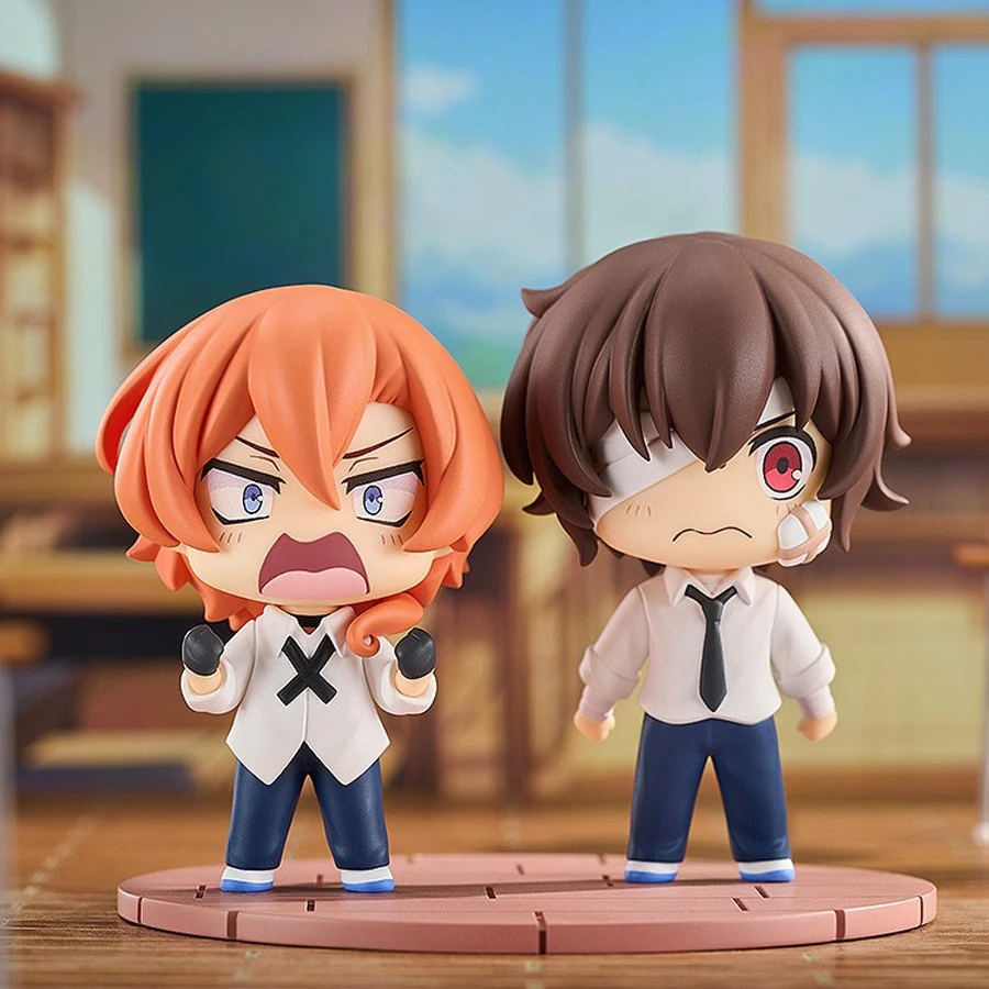 En Stock Anime perros callejeros Bungou Wan figura Osamu Dazai Nakahara Chuuya Qset dieciséis años Ver modelo juguete muñeca adornos regalo