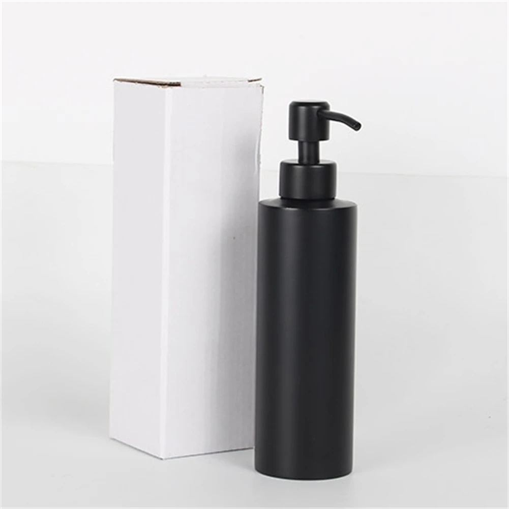 Soap Dispenser Stainless Steel Hand Pump Bottle For Bathroom Kitchen Sink 350ML Shower Soap Accessories Dispenser 20.5x5.5x5.5cm