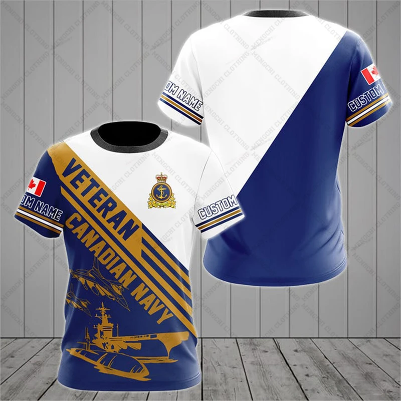 Customized Summer Casual Canada Symbol Graphic T-shirts Men's Fashion E-Sports Jersey Soft Short Sleeve Tops Fast Dry Sportswear