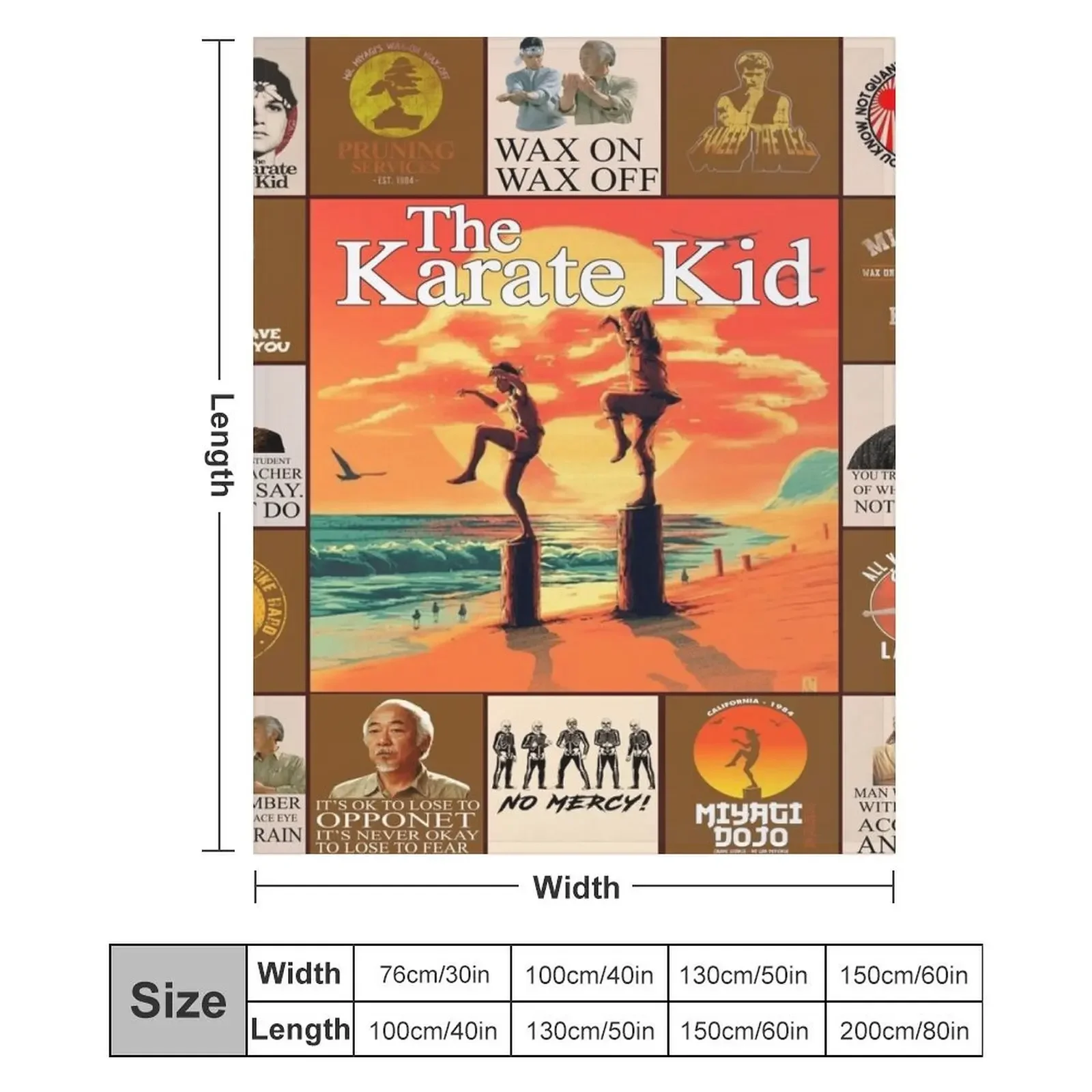 بطانية رمي الكاراتيه للأطفال للهالوين، لحاف أريكة شتوية، بطانيات فلانيل