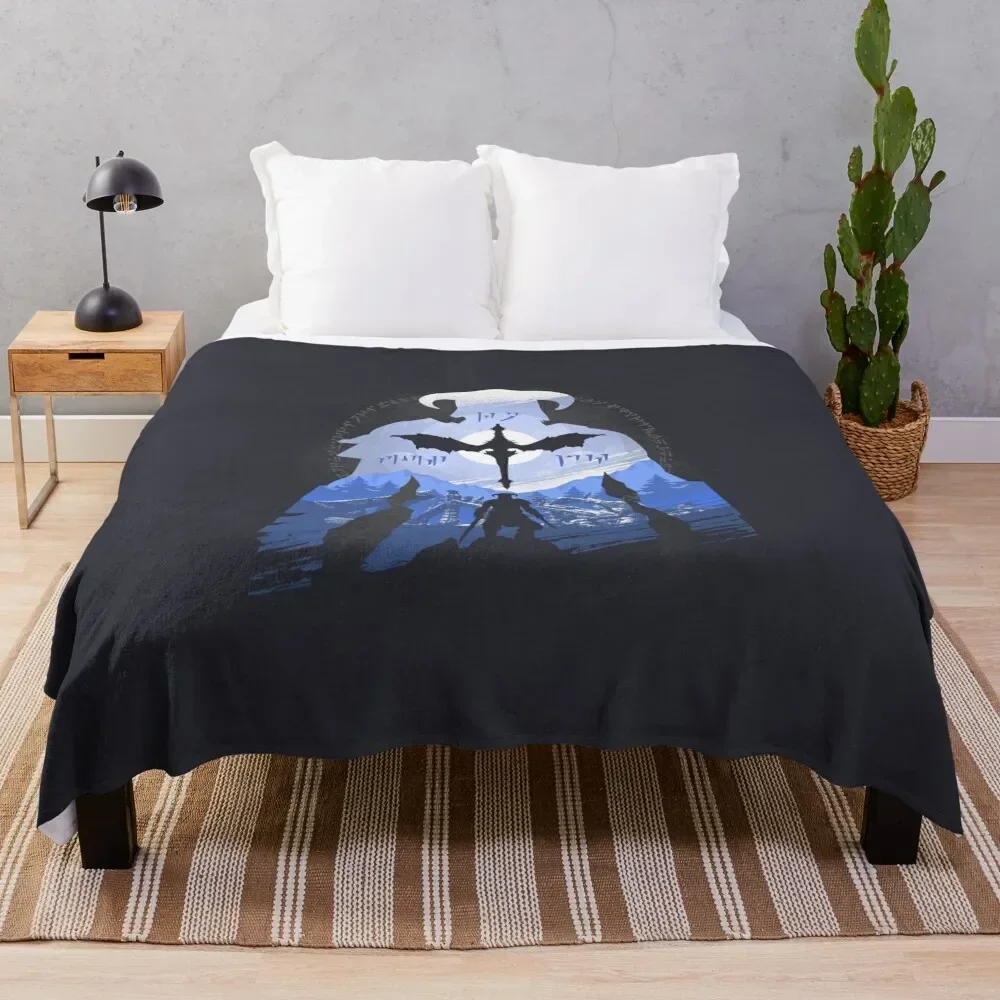 The Last Dragonborn Throw Blanket Sofa Throw For Sofa Thin Blankets