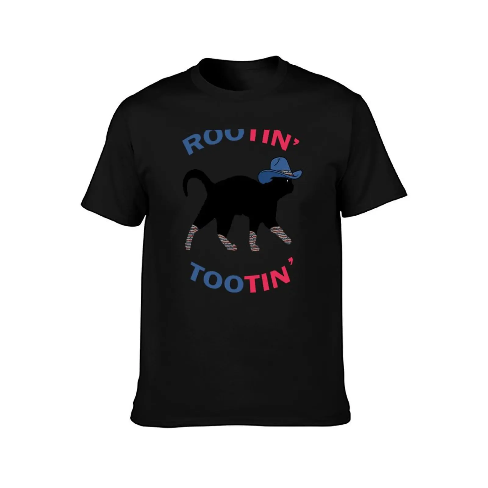 Rootin Tootin Cowboy Cat T-Shirt Summer Casual Cotton Tee Oversized Streetwear Tops Vintage Graphic Print Unisex Men Women