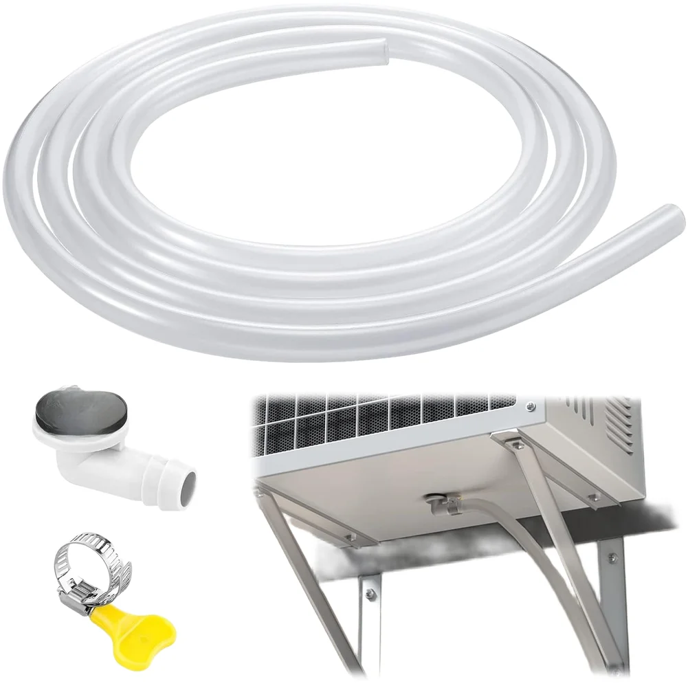 Condensate Drain Elbow Joint 15mm to 12mm with Clamp for Air Conditioner Drain Hose Connection and System Reliability