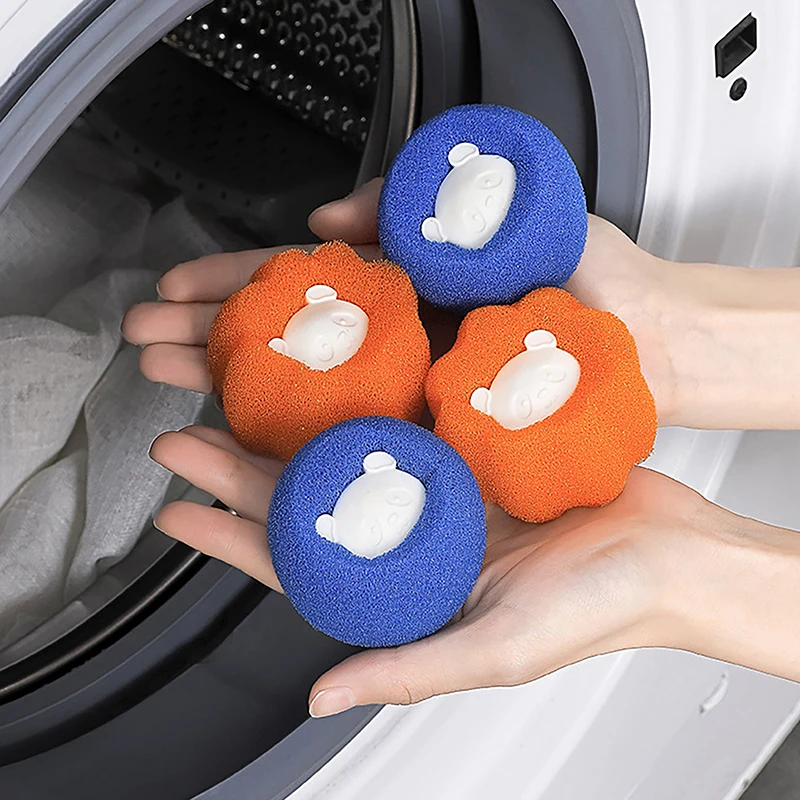 1/5Pcs Laundry Ball Kit Reusable Washing Machine Hair Remover Balls Cleaning Lint Fuzz Pet Hairs Clothes Household Product