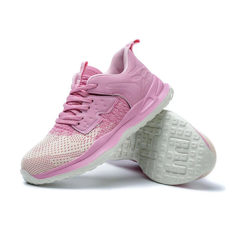 Nieuwe Sport Mesh Veiligheidslaarzen Stalen Neus Zomer Roze Safety Sneakers Voor Heren Veiligheidsschoenen Man Industrieel Veiligheidslaarzen Man