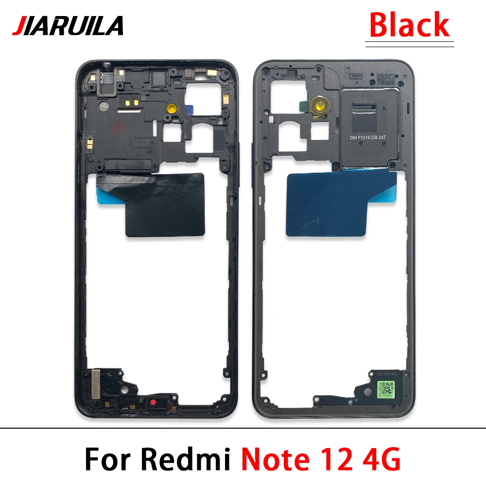 For Xiaomi Redmi Note 12 4G / Note 12 5G / Note 12 Pro 4G / Note 12s Middle Bezel frame Antenna Case Cover Replacement Parts image 3