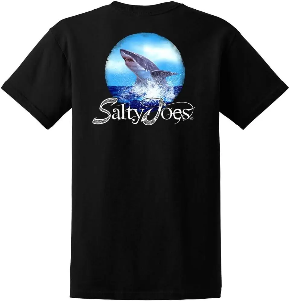 Salty Joe's Men's Custom Graphic Logo Heavyweight Cotton T-Shirts