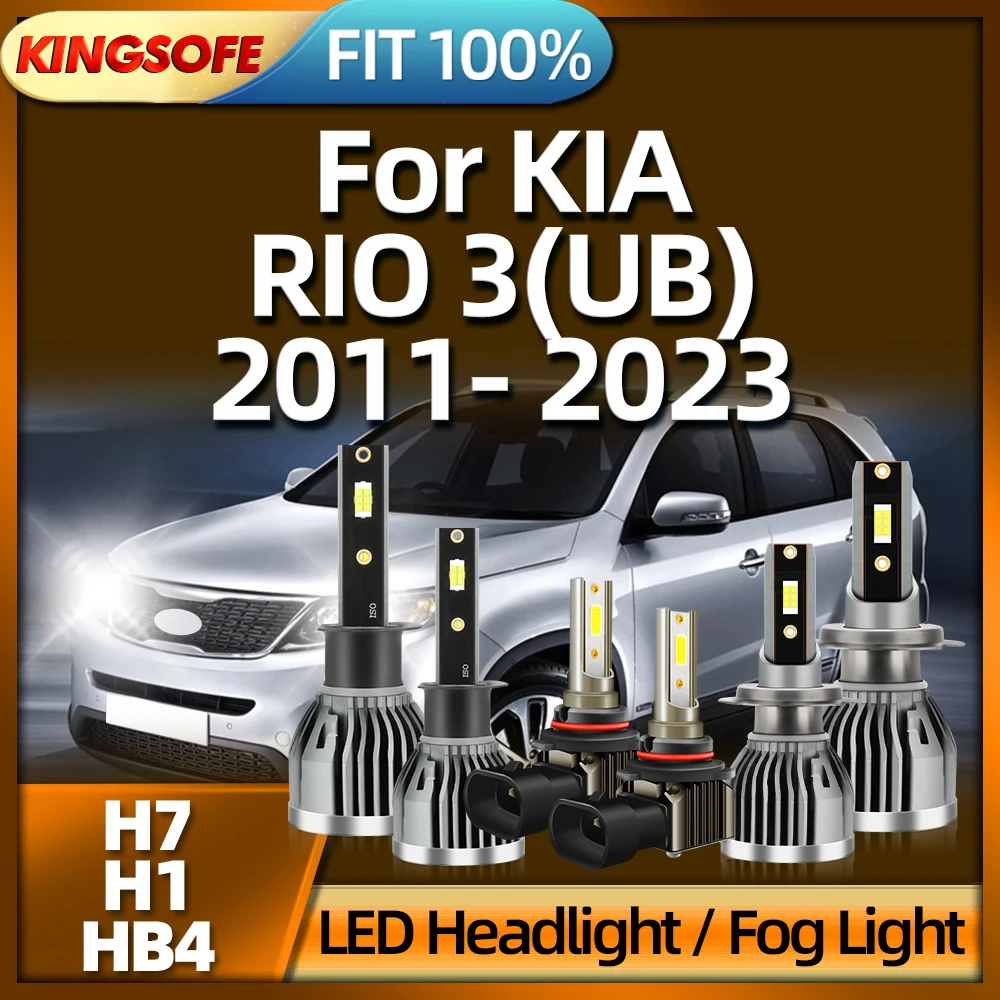 

KINGSOFE 30000LM H7 Led H1 Lamp Headlight HB4 Fog Light For KIA RIO 3(UB) 2011 2012 2013 2014 2015 2016 2017 2018 2019 2020-2023