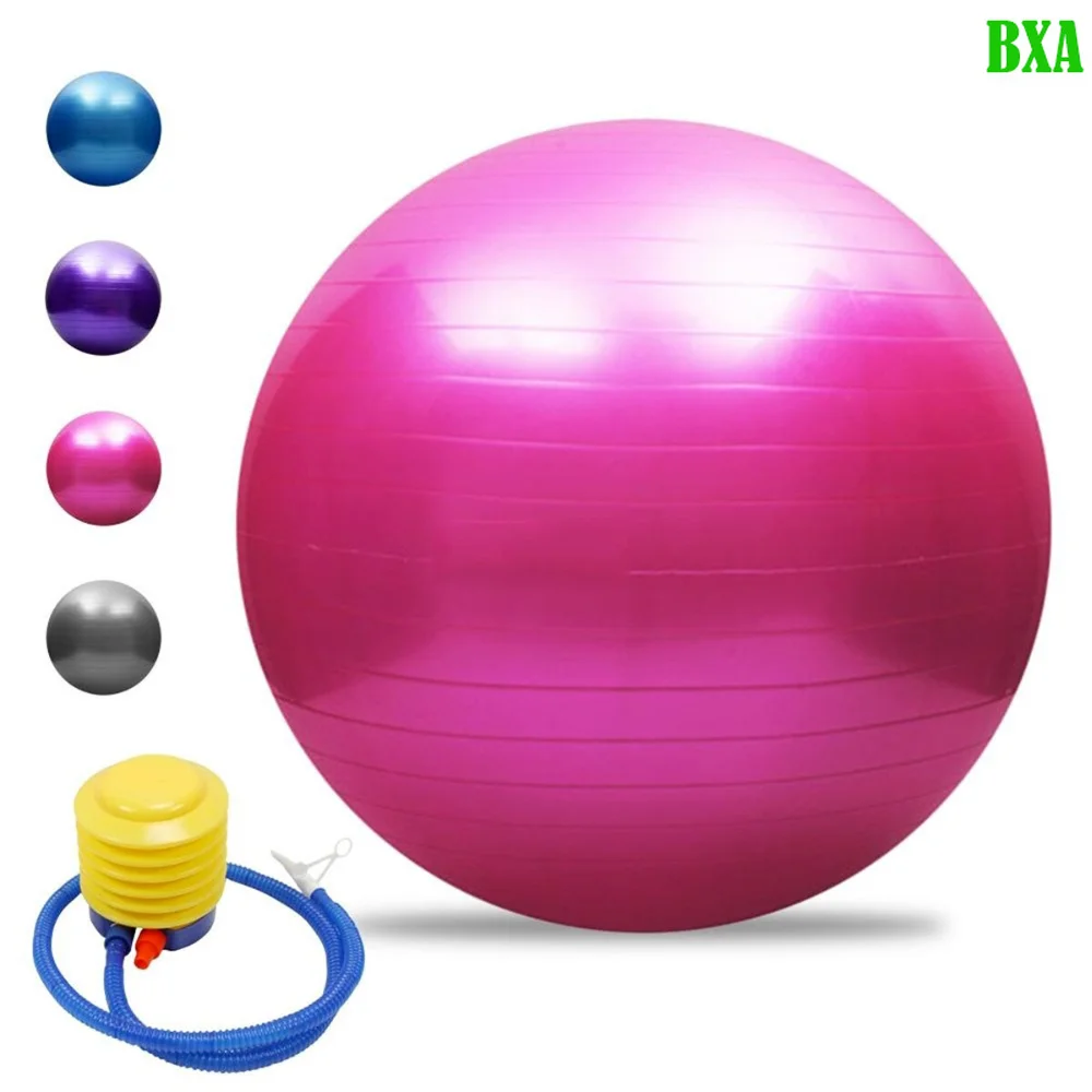 Max 330lb Sport Yoga Balls with Pump Balance Pilates Fitness Ball Gym Fitball Exercise Workout Fitness Pilate Ball Body Building