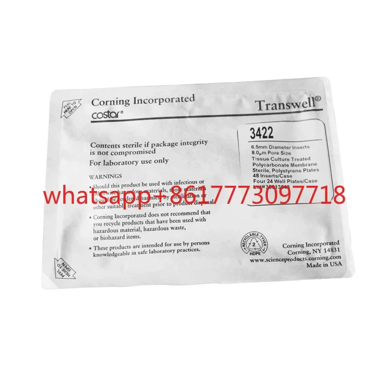24 membrane nested 6.5mm 8.0um pore size PC membrane sterilization