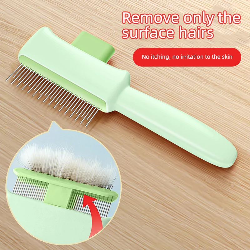 

1PC Floating Teeth Hair Remover Brush With Needle Design For For Dogs Cats Puppy Kitten Grooming Tools Dogs Accessories