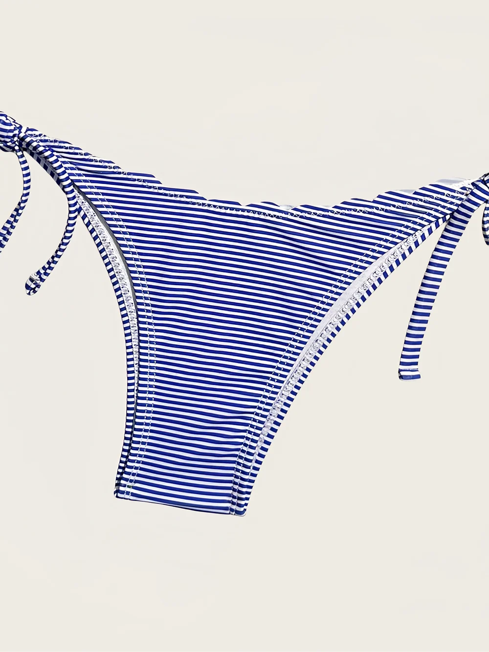 Nova tendência moda azul e branco string bikini define feminino push up maiô verão sexy halter bikini praia banho 2 peças