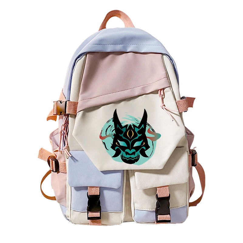 Xiao Genshin Impact Anime Backpacks Travel School Bags Back Bag Pack Genshin Impact Hu Tao Student Backpack Bags Sac A Dos