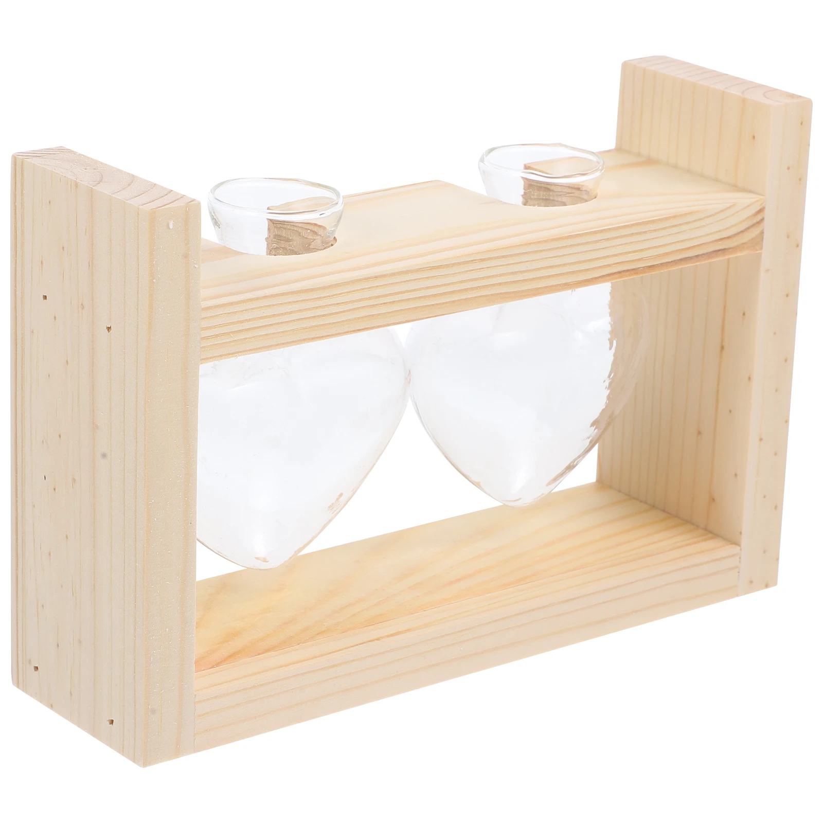 

Hydroponic Green Rhaphidophora Plant Vase Wooden Stand Desktop Glass Planter Home Office Plants Terrarium Vase Hydroponic