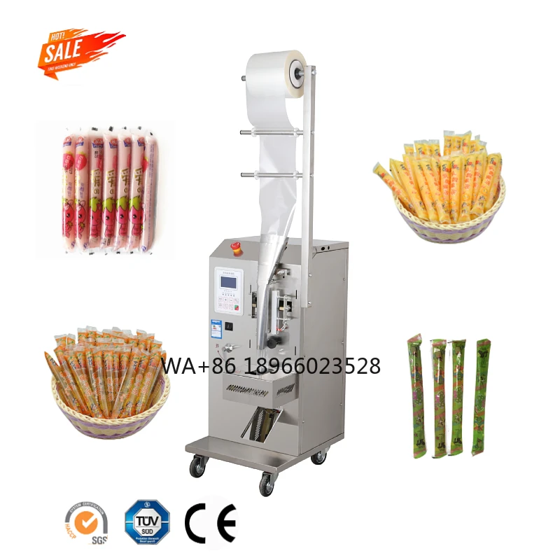 

Small Automatic Juice Ice Lolly Liquid Bag Sachet Pouch Filling and Sealing Packing Packaging Machine for Small Business