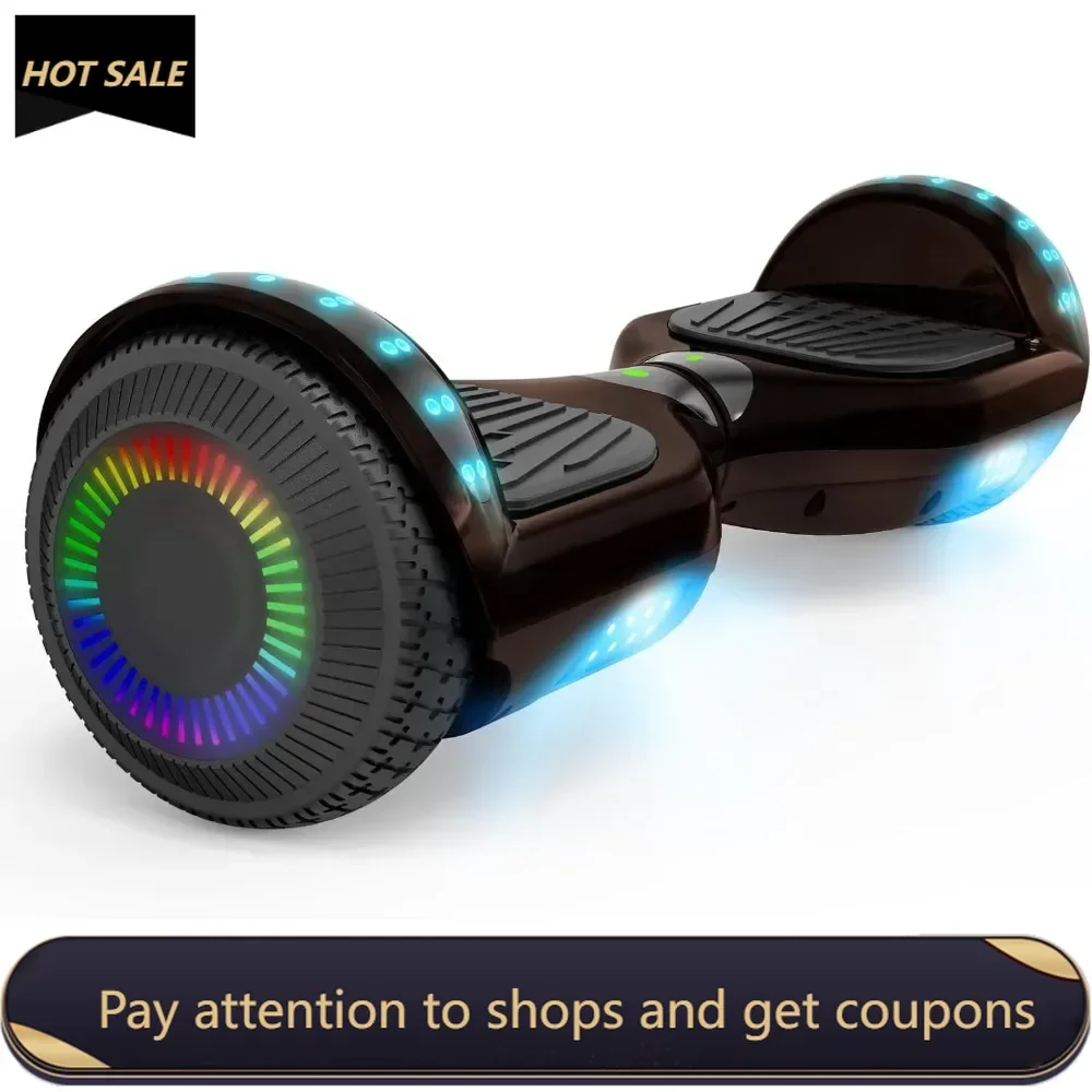 Hoverboard, with Bluetooth and Colorful Lights Self Balancing Scooter