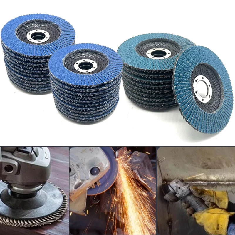 1PC Flap Discs Sanding Discs 115mm 4.5 inch 40/60/80/120 Grit Grinding Wheel Blade for Angle Grinder Abrasive Tool Sanding Disc