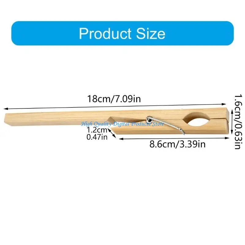 U2JE 10pcs مشابك أنبوب اختبار الخشب للمختبر التعليمي والصناعي ، حامل أنبوب الاختبار