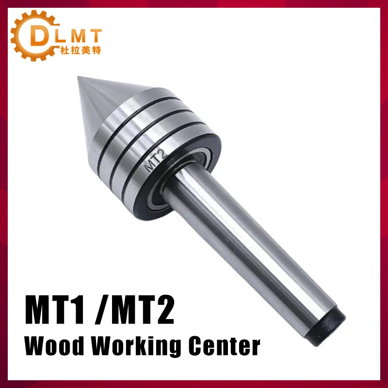 CNC MT1 MT2 Woodworking Lathe Tools Live Center Morse Taper Bearing Tailstock For Metal Processing Wood Lathe Rotary Top Turning