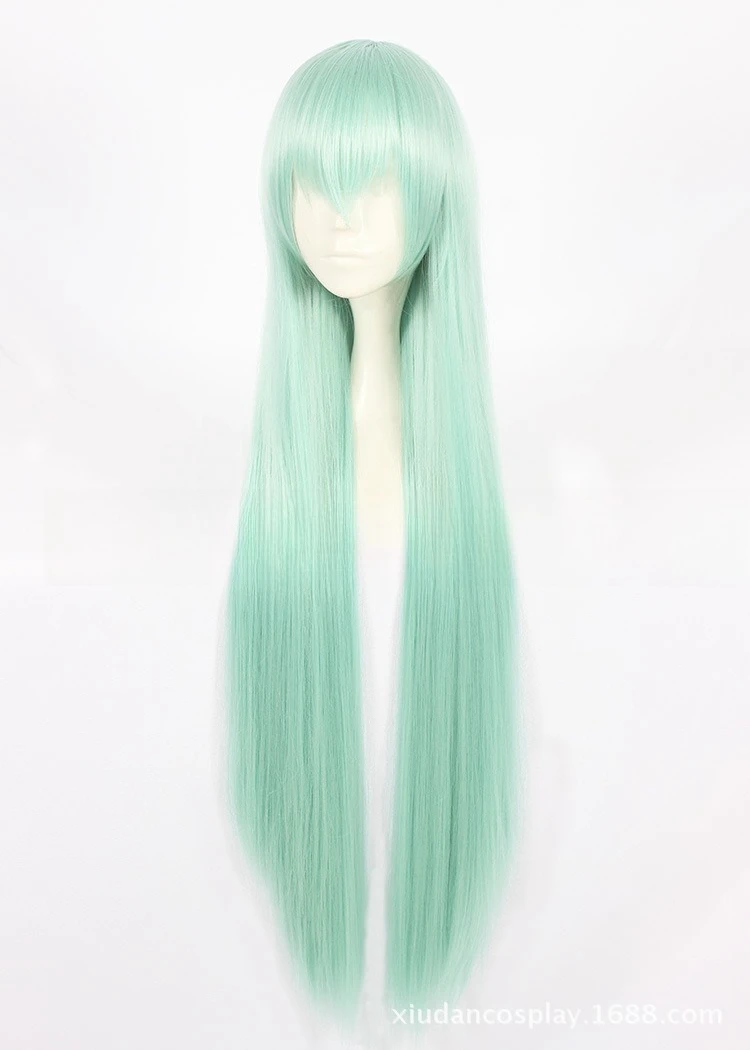 Xiu Dan Fate/Grand Order Kiyohime Peppermint สีเขียว 100 ซม.คอสเพลย์วิกผม 366A