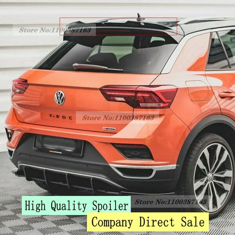 ل Volkswagen T-ROC اكسسوارات السيارات 2018 2019 2020 2021 السيارات الذيل الجناح الديكور ABS البلاستيك سيارة الخلفي الجذع المفسد