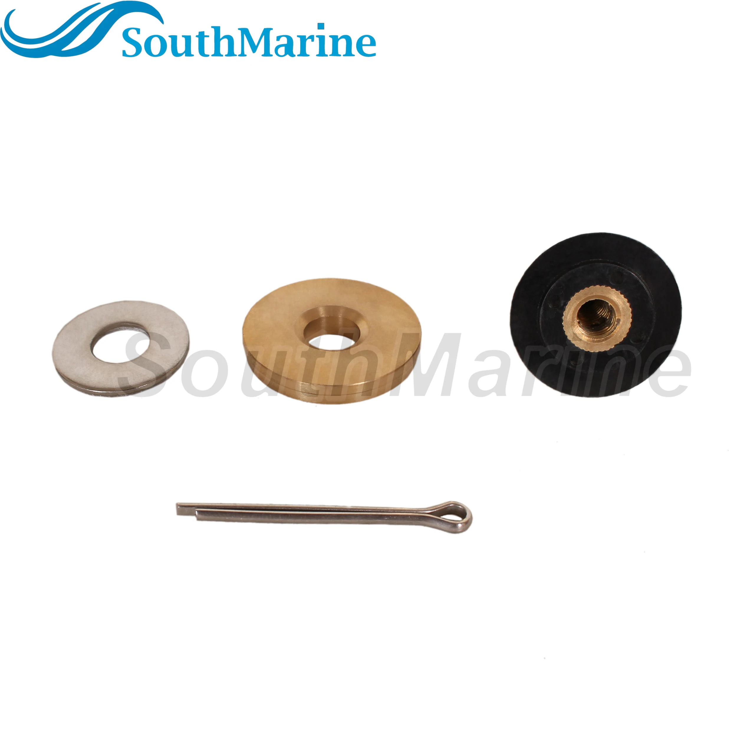 Boat Motor 6L5-45987-00/01 Propeller Spacer, 6L5-45616-00 F4-03080000 Nut, 90201-08M54 Washer, 91490-25030 Pin for Yamaha 4-6HP