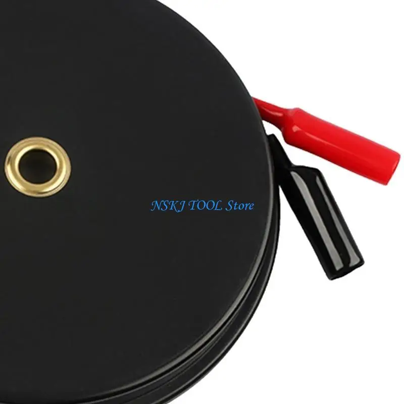 L8RC Retractable Test Leads Clip 300cm Insulated Alligators Electrical Wire