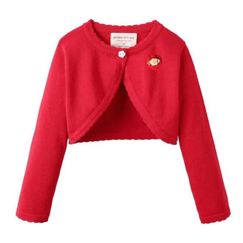 Kids Baby Girls Pure Color Cardigan Coat Long Sleeve Knitted Jacket Clothes Spring Autumn Kids Girls Children Cardigan Coat