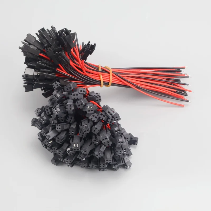 

Promotion! 10 pairs of 15cm long JST SM 2 pin male to female wire connectors for LED strip lights light strip drivers